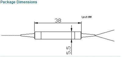 980/1550 WDM PM Miniaturized Single Mode Fiber Optic Patch Cord 2*2 Coupler FC/APC Connectors