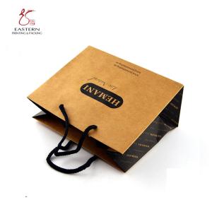 Embossing Stamping Printed Paper Gift Bags Biodegradable CMYK Color
