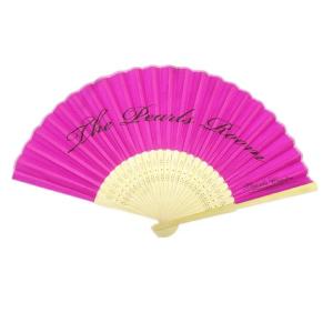 Chinese Traditional Fabric Bamboo Customized Hand Fans Hand Made Folding