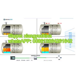 Gas station fuel monitoring system magnetostrictive liquid level transmitter