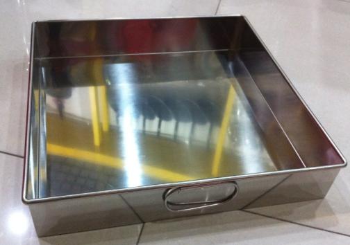 Stainless steel tray 31cm tray ss201 tray with handle tray tools tray rice cooking tray
