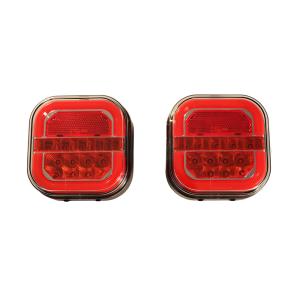 Rechargeable Magnetic Auto Tail Lamp Kit 12V Wireless For Trailer Tractor