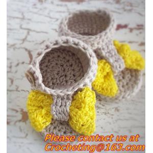 Slippers Baby crochet shoes crochet Cotton Crochet monkey Slippers Houseshoes