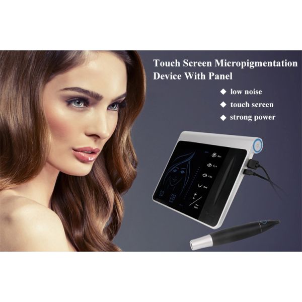 Black Digital PMU Microblading Pen Stainless Steel Electric Tattoo Gun Kit for Eyebrows Lips Skin Permanent Makeup Machine