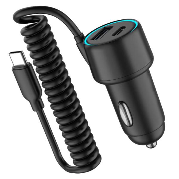 Type C USB Car Charger 12V Portable PPS Car Charger Smart Charging Travel Adapter