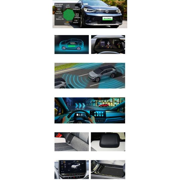 VW Id 4 Crozz 2022 Four Wheels Car Standard Battery Life Pure Version ID Electric Vehicle