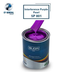 Quality Interference Purple Pearl Paint High Fullness Acrylic Resins Auto Touchup Paint for sale