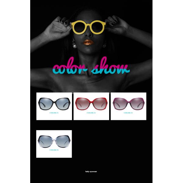 BSCI Oversized Designer Polarized Fashion Sunglasses UV400 Resin Lens