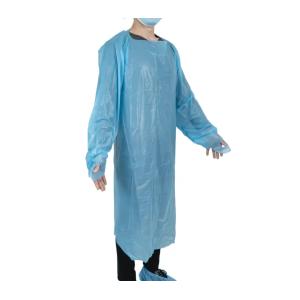 China disposable waterproof polyethylene non sterile cpe gown on sale