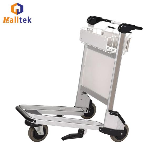 Buy 3 Wheels Airport Luggage Trolley PVC Handle Aluminum Alloy at wholesale prices