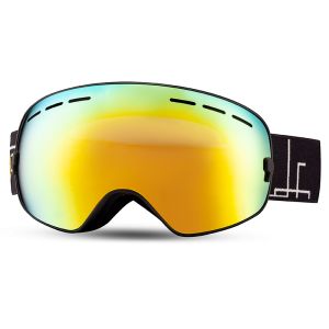 Outdoor Ski Goggles with Synthetic Frame and Spherical Lens for Snow Sports
