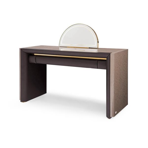 Makeup High End Modern Dressing Table with Small Half Moon Mirror