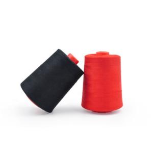 Quality Black Aramid Fire Retardant Sewing Thread 100% Polyester Protective Clothing for sale