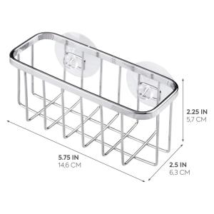 Rust-resistant Sturdy Kitchen Sink Caddy Sponge Holder for Sponges, Scrubbers