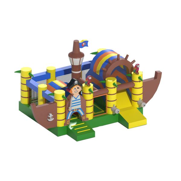 Buy Pirate Ship Theme Park Commercial Inflatable Kids Bounce House at wholesale prices
