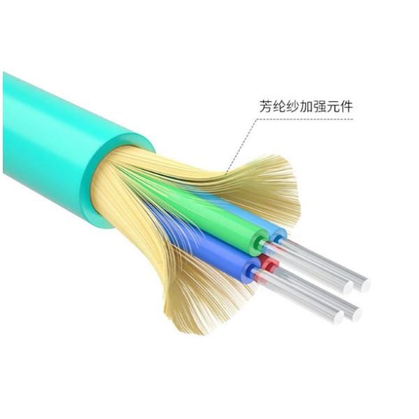 YTTX OM3 Multimode Plenum Rated Distribution Fiber Optic Cable 10 Gbe 4 8 12 24cores
