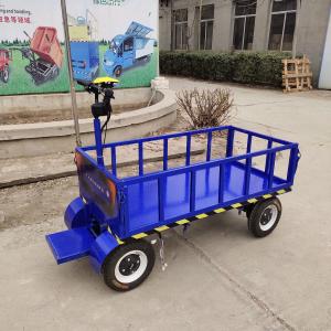 Logistic Warehouse Electric Flatbed Trolley Flat Bed Loading 800kg
