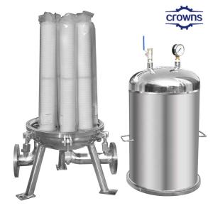 Quality High Temperature Multi Cartridge Liquor Filter Crepine Housing For Liquid Filtration for sale