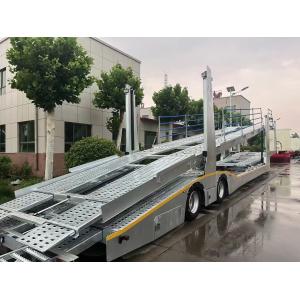 Double Deck Hydraulic Lifting SUV Car Carrier Box Trailer with 24hour Online