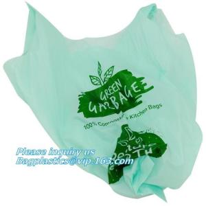 Plastarch Bio Eco Biodegradable Compost Plastic Drawstring Garbage Bags,
