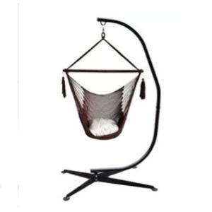 Space Saving Solid Steel Hammock Chair C Stand for Outdoor Activity 21.5kg Heavy