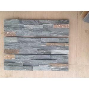 2.5-3cm Thickness Gray Slate Stacked Stone Veneer Panels