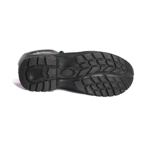 Anti Slip Cut Leather Upper Shock Absorbing PU Sole Steel Toe Protection Winter Safety Shoes