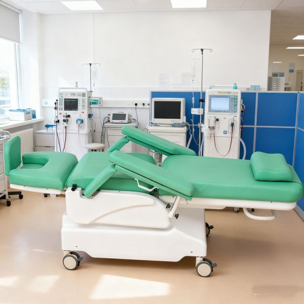 Buy Premium Electric Blood Collection & Chemotherapy Chair Easy Clean Vinyl Upholstery at wholesale prices