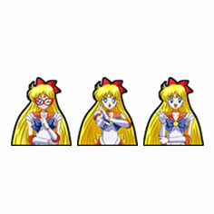 Cartoon Stickers Waterproof Stickers Anime 3D Lenticular Anime Motion Sticker for Car Laptop Refrigerator