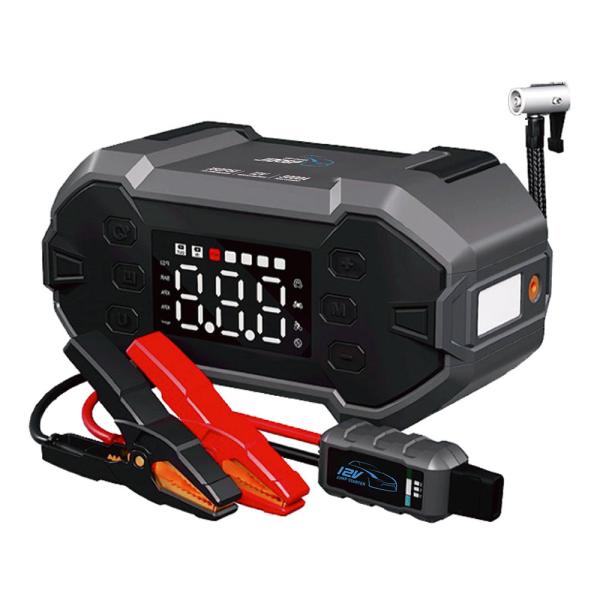 Type-C Input 12V 3000A Diesel Truck Battery Booster and Air Pump for Multi