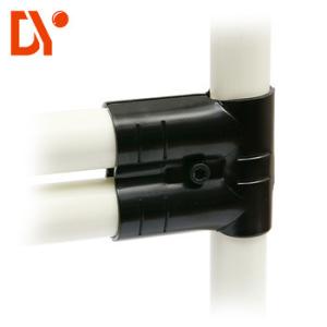 Quality Anti Rust Black Lean Tube Connector Glossy Surface For Lean Production Line for sale