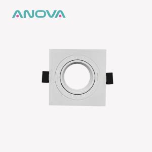 Commercial Square Recessed Spotlight Frame with 20° Tilt and Rotating Housing