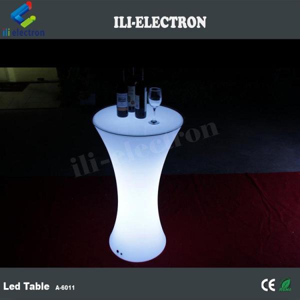 high top LED Lights Bar Round cocktail Table
