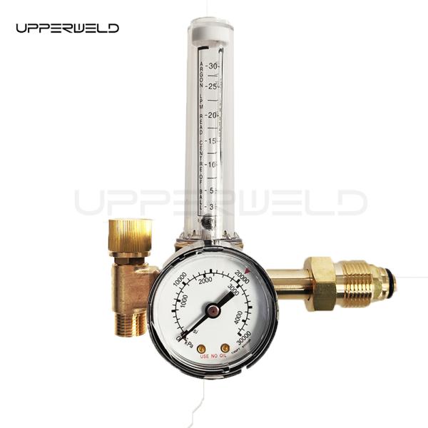 Gold Full Copper Flowmeter for Argon/CO2 MIG TIG Gas Regulator in Welding Industry