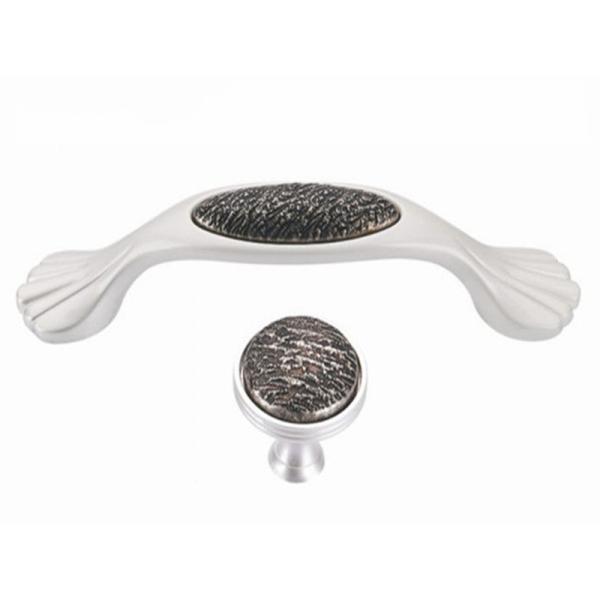 Acrylic Stones Dresser Pulls Crystal Wardrobe Door Knobs Elegant Pearl White Furniture Handles