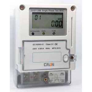 Electricity Prepaid Meter Class 1S Accuracy Single Phase Power Meter