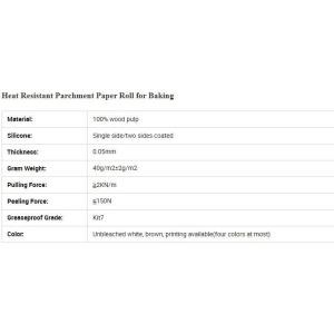 Custom Logo Printed Square Wood Pulp Unbleached Parchment Paper,Silicone coated