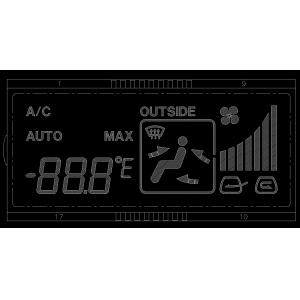 Automotive Air Conditioning Controller HTN LCM Lcd Seven Segment Display