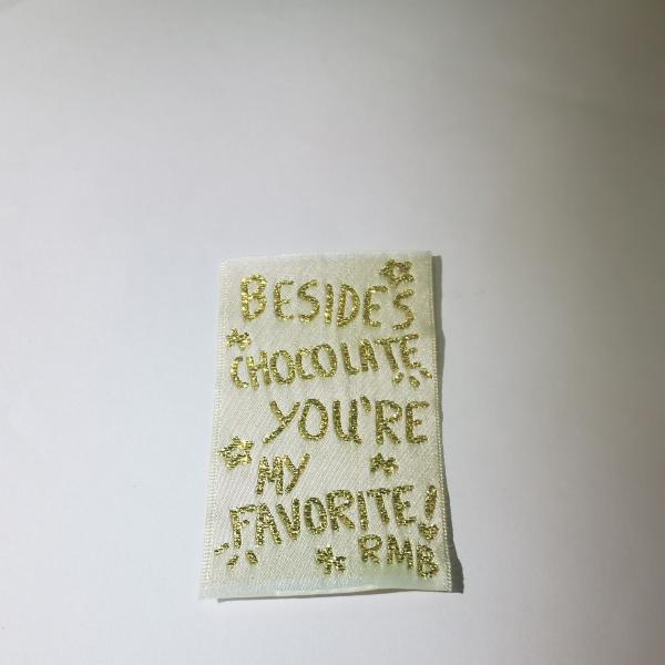 Buy Fashion Damask Garment Woven Labels Embroidered Washable For Clothing at wholesale prices