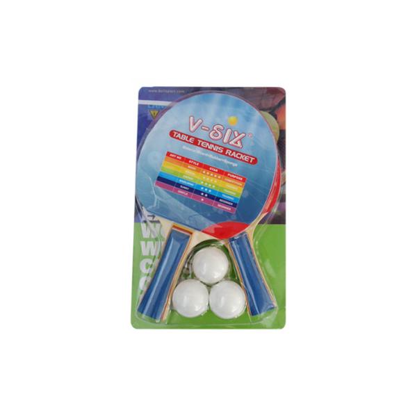 Buy Portable Table Tennis Equipment / Table Tennis Bats And Balls 7 Ply Poplarwood with 2 Bats 3 Balls at wholesale prices