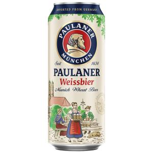 German Paulaner HD Plated Printing Aluminum Beer Can 16.9oz
