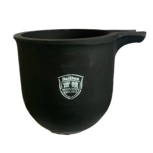 Quality Cylindrical Graphite Gold Smelting Crucible Temperature Resistant 150kg Capacity for sale