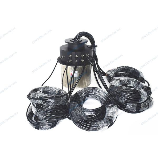 Electric Power Carbon Brush Slip Ring IP65 Precious Metal Contact Flange