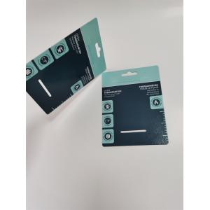 Hard Clamshell Paper Blister Packaging Card Hot Stamping With Folding Edge