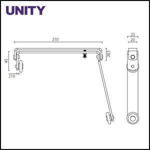 Drop Down Double Door Selector Door Accessories Steel Nickel Plated