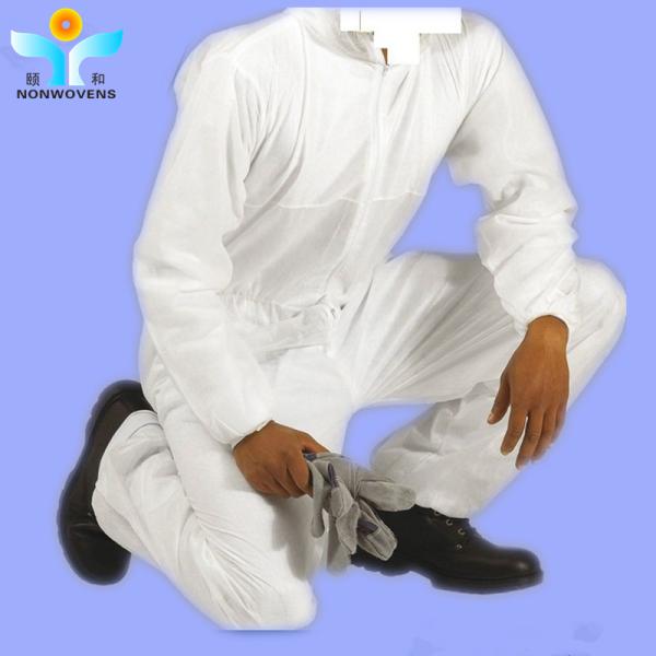 40gsm Disposable PP Protective Coverall Suit ISOt For Dust Proof Medical Using