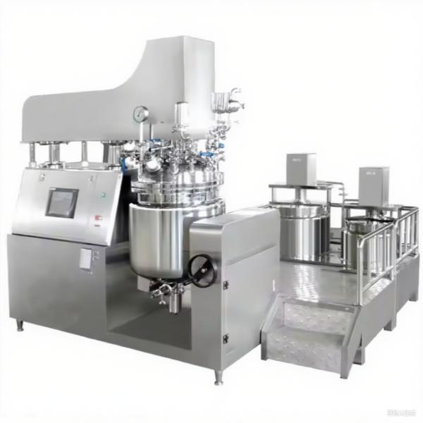 Buy 100L Stainless Steel Hydraulic Lifting Vacuum Cosmetic Emulsifying Machine at wholesale prices