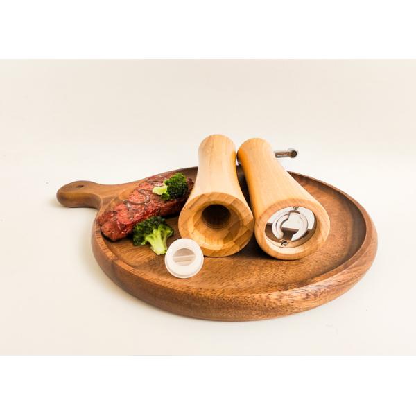 Various Sizes Wooden Grinders Natural Wood Color Salt And Pepper Grinder