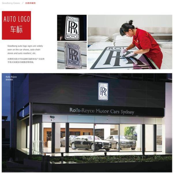 stainless steel color electroplate car exhibition logo