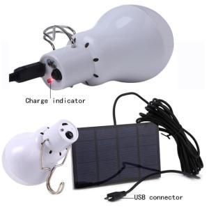Portable 1W Solar Lighting Kit Solar Energy Light Bulb Emergency Rechargeable